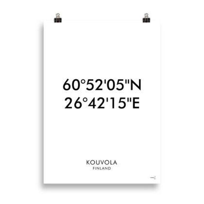 Kouvola koordinaatit juliste juliste 1